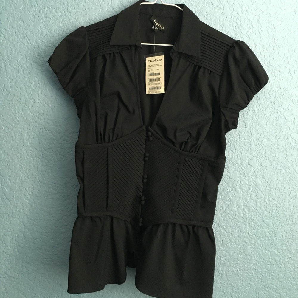 NWT Bebe Button Down blouse